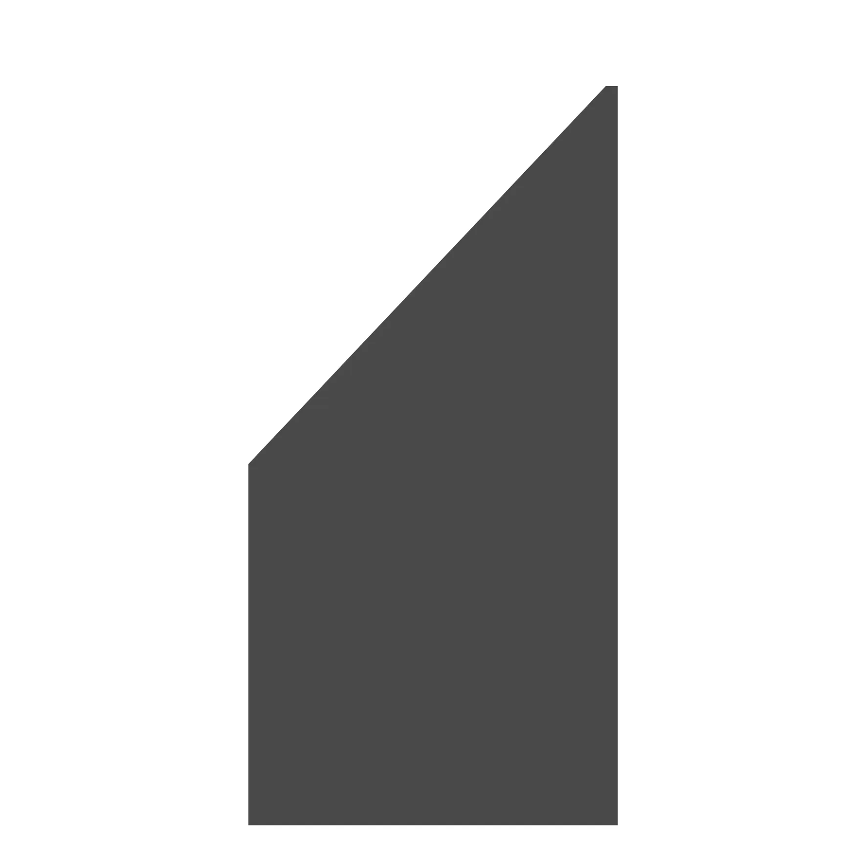 Sichtblende Board-Element 90 x 180/90cm