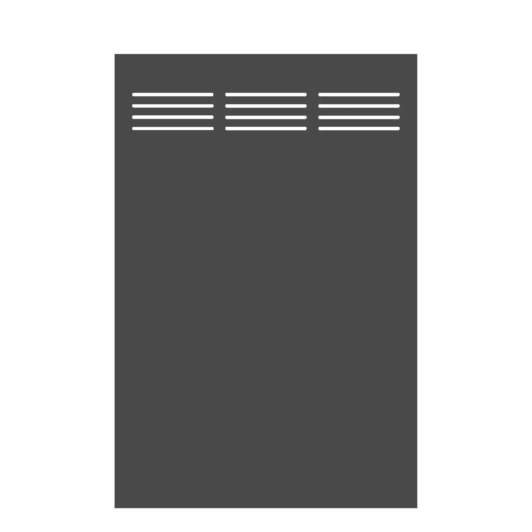 Sichtblende Board-Element 120 x 180 cm