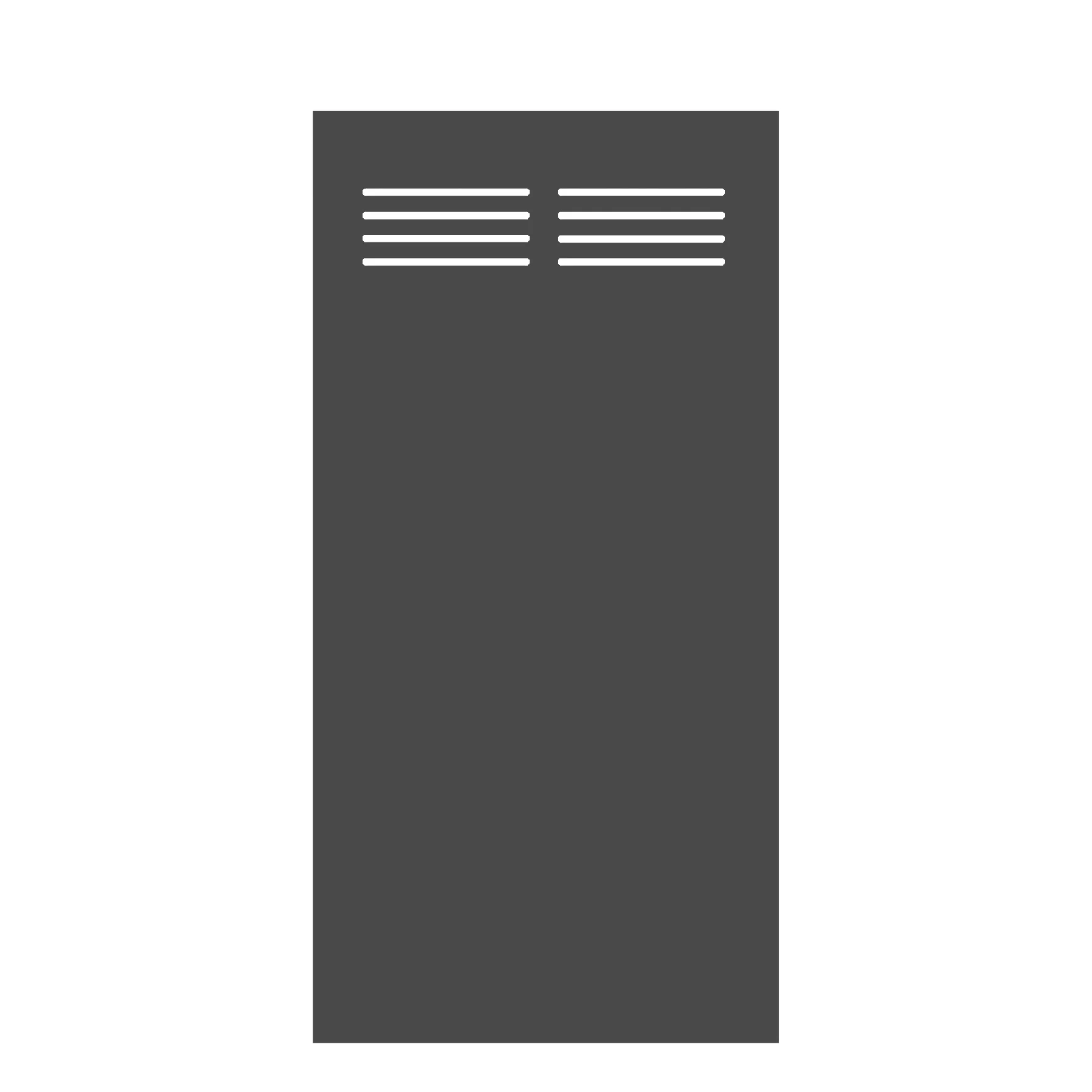 Sichtblende Board-Element 90 x 180cm