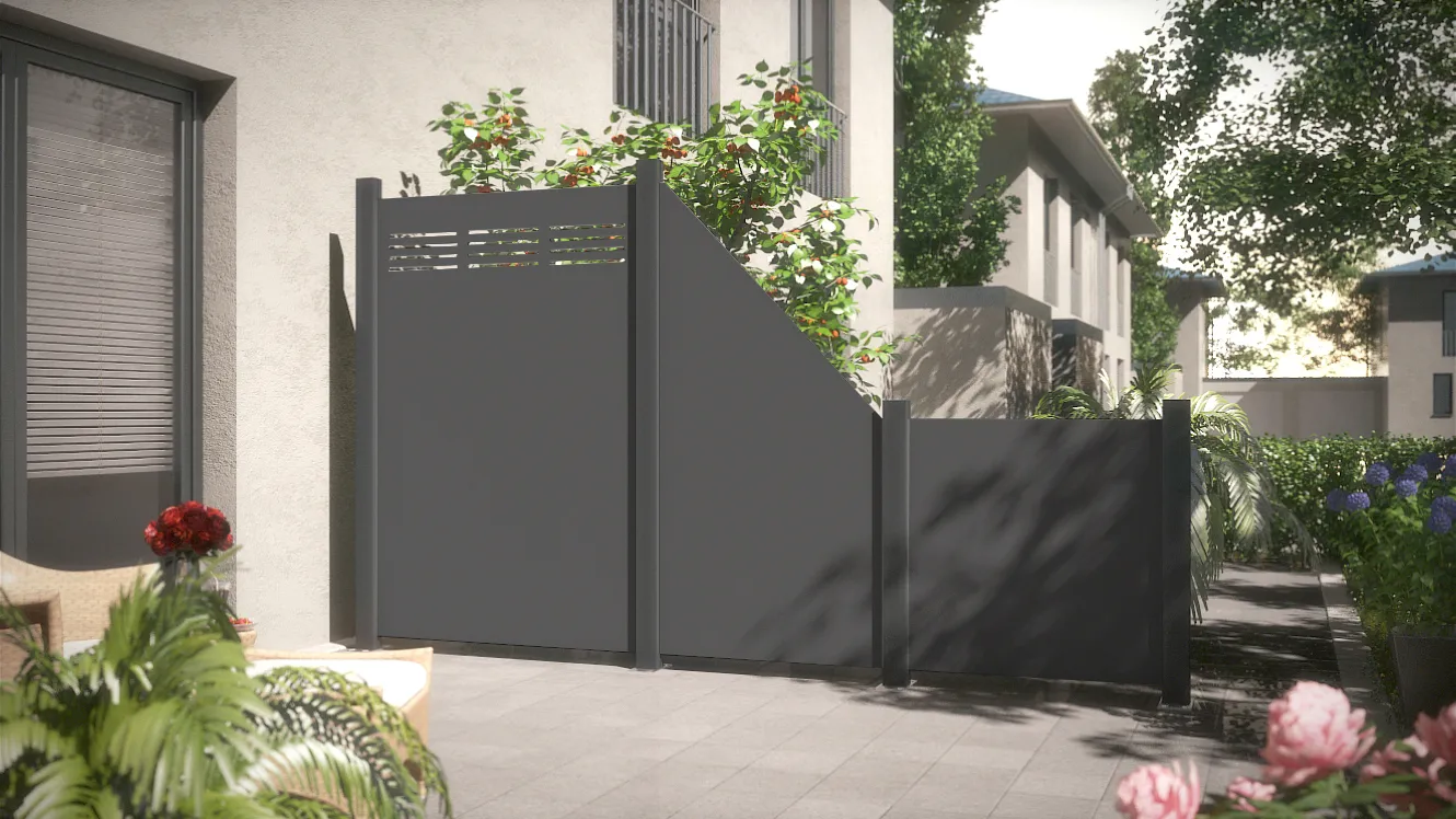 Sichtblende Board-Element 90 x 180cm