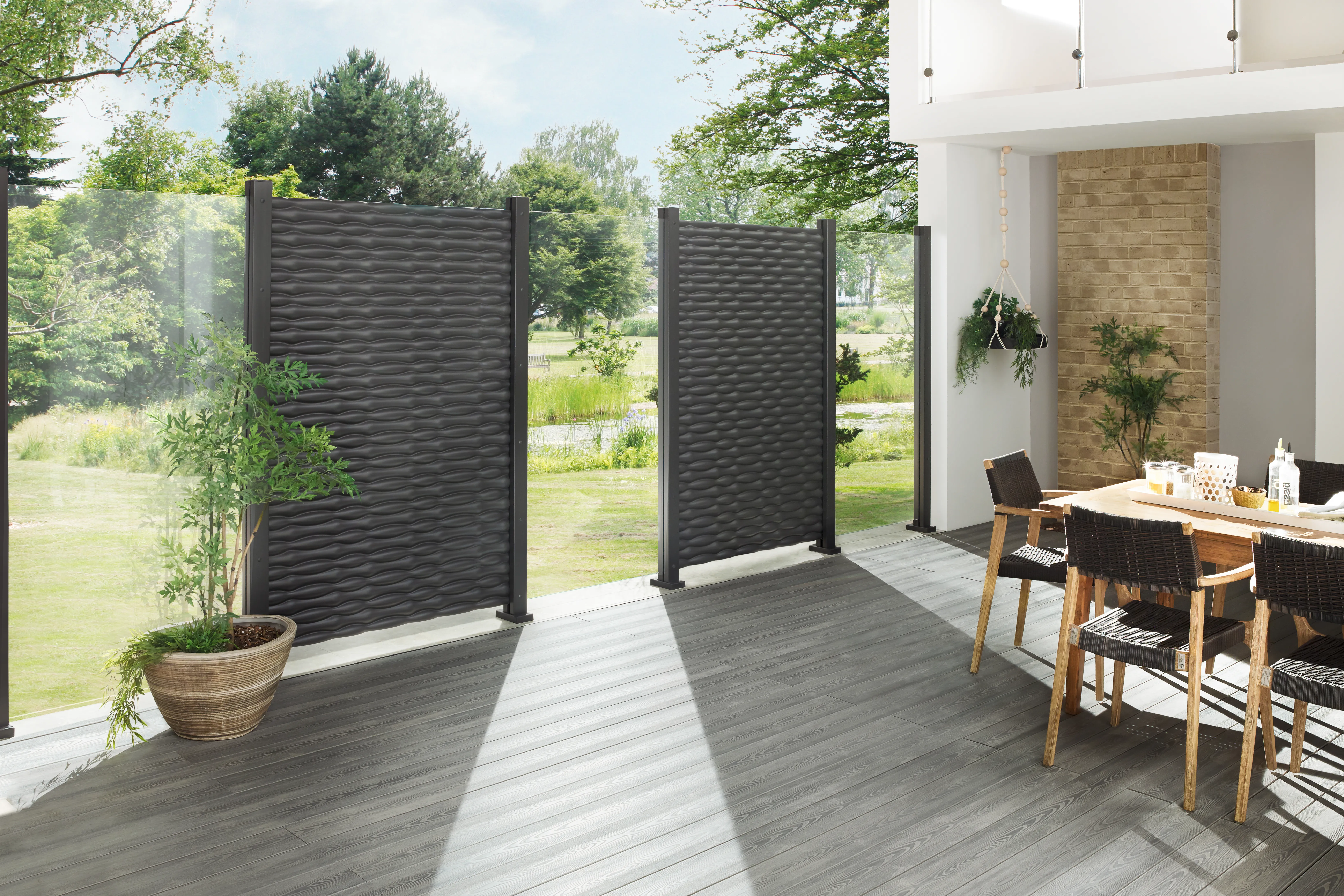 Sichtblende Flow Rechteck 120 x 180cm