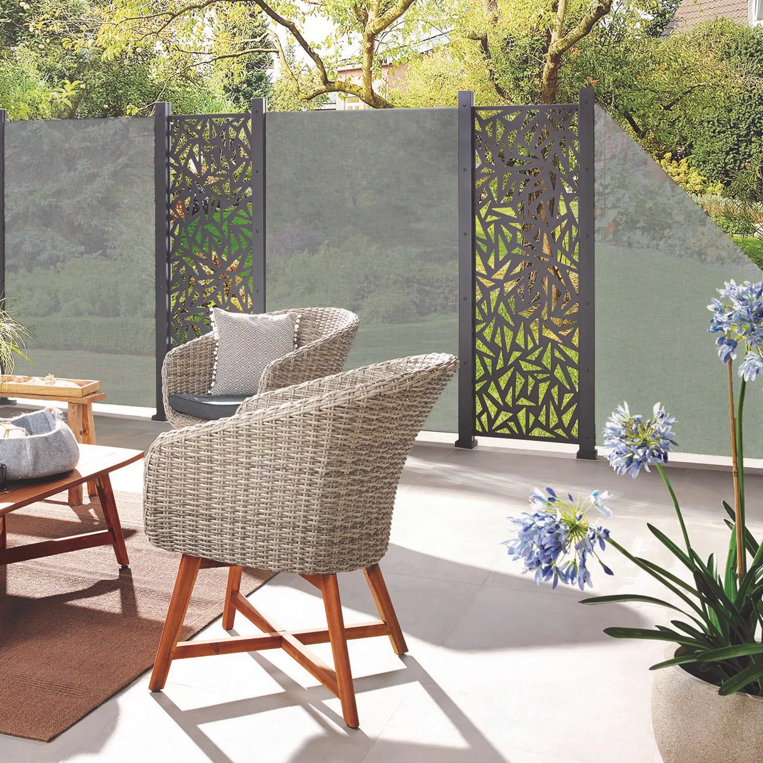 Glaselement Texta Rechteck 120 x 180cm