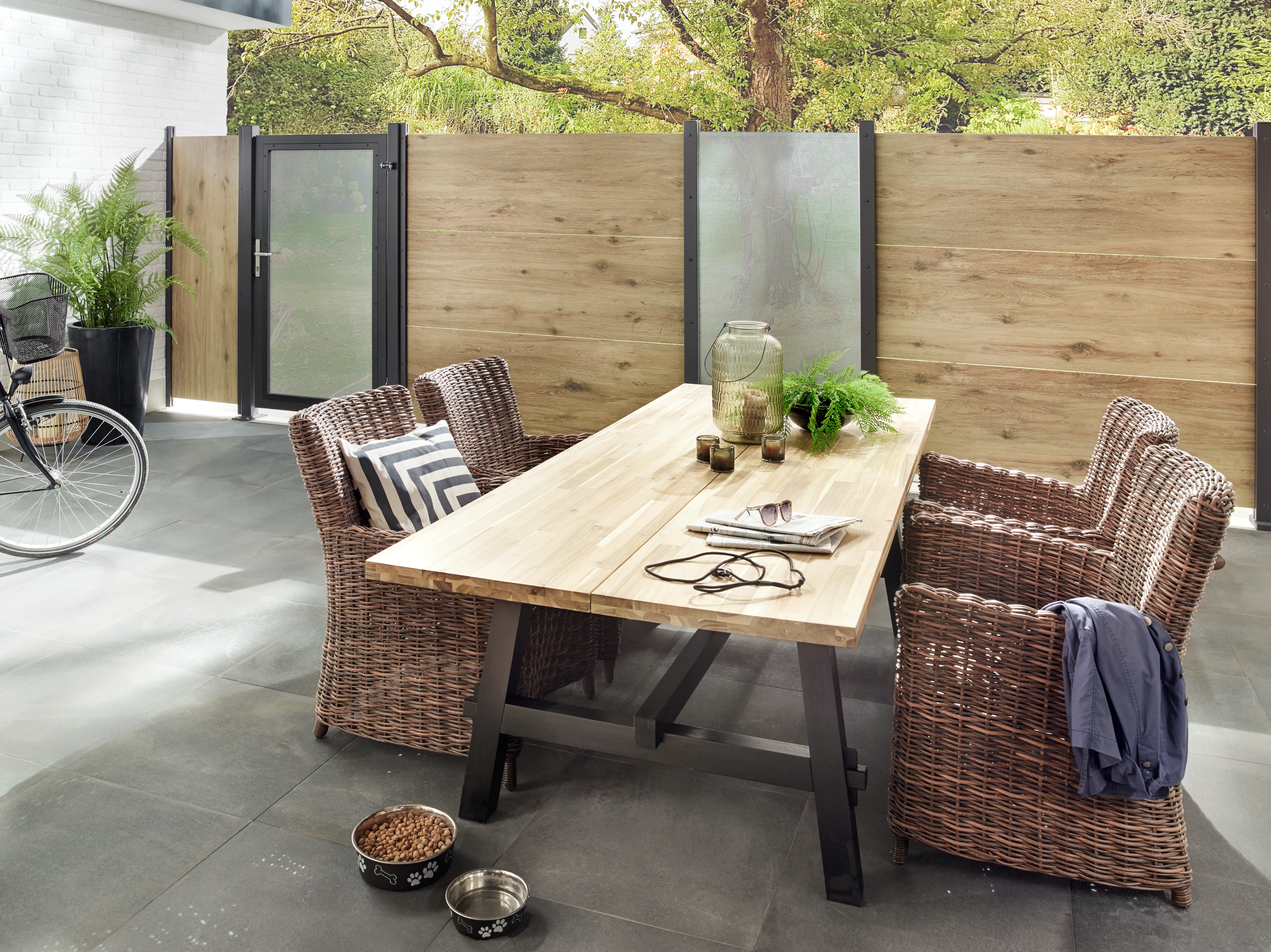 Glaselement Texta Rechteck 90 x 180cm