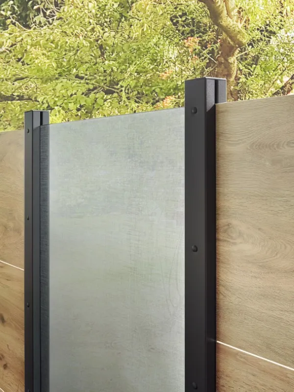 Glaselement Texta Rechteck 90 x 180cm