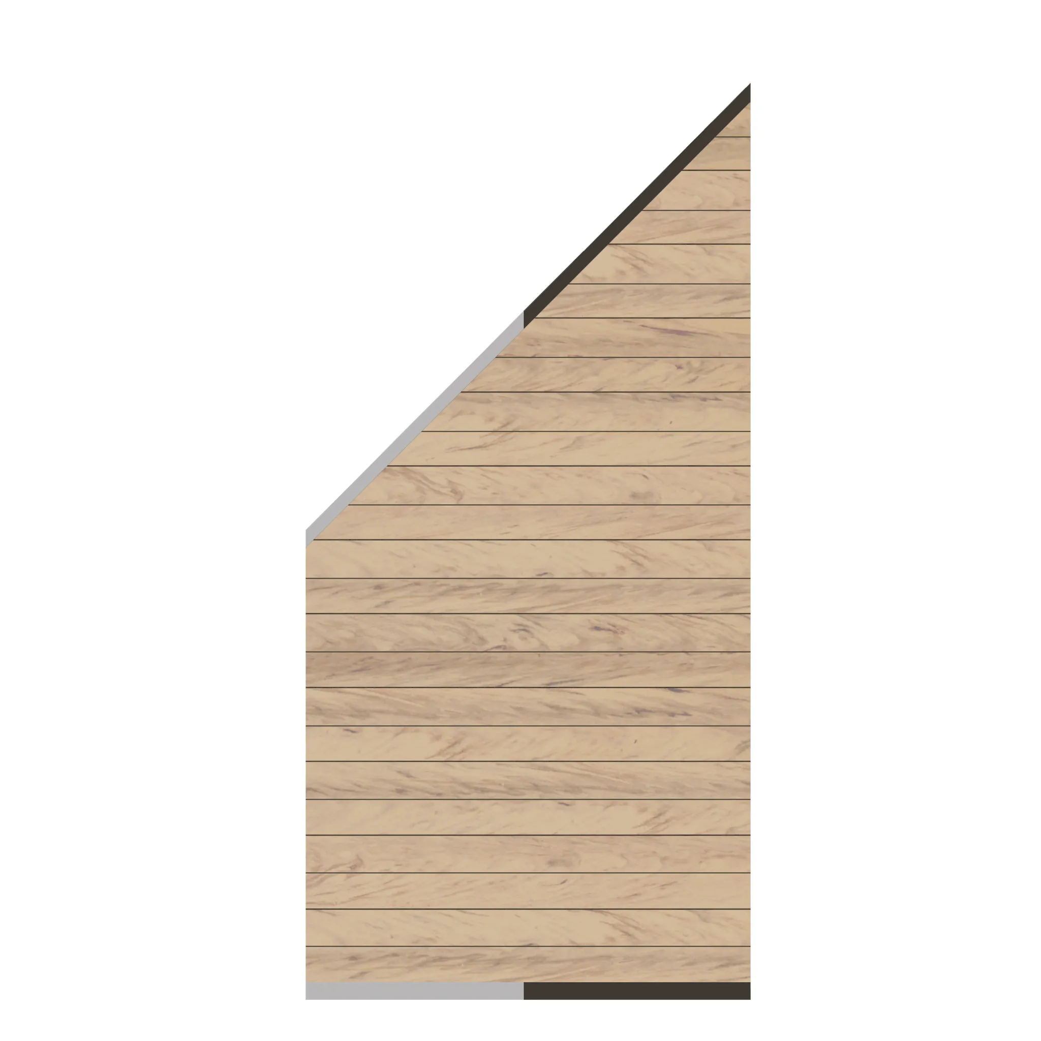 Sichtblende System WPC  90 x 180/90cm