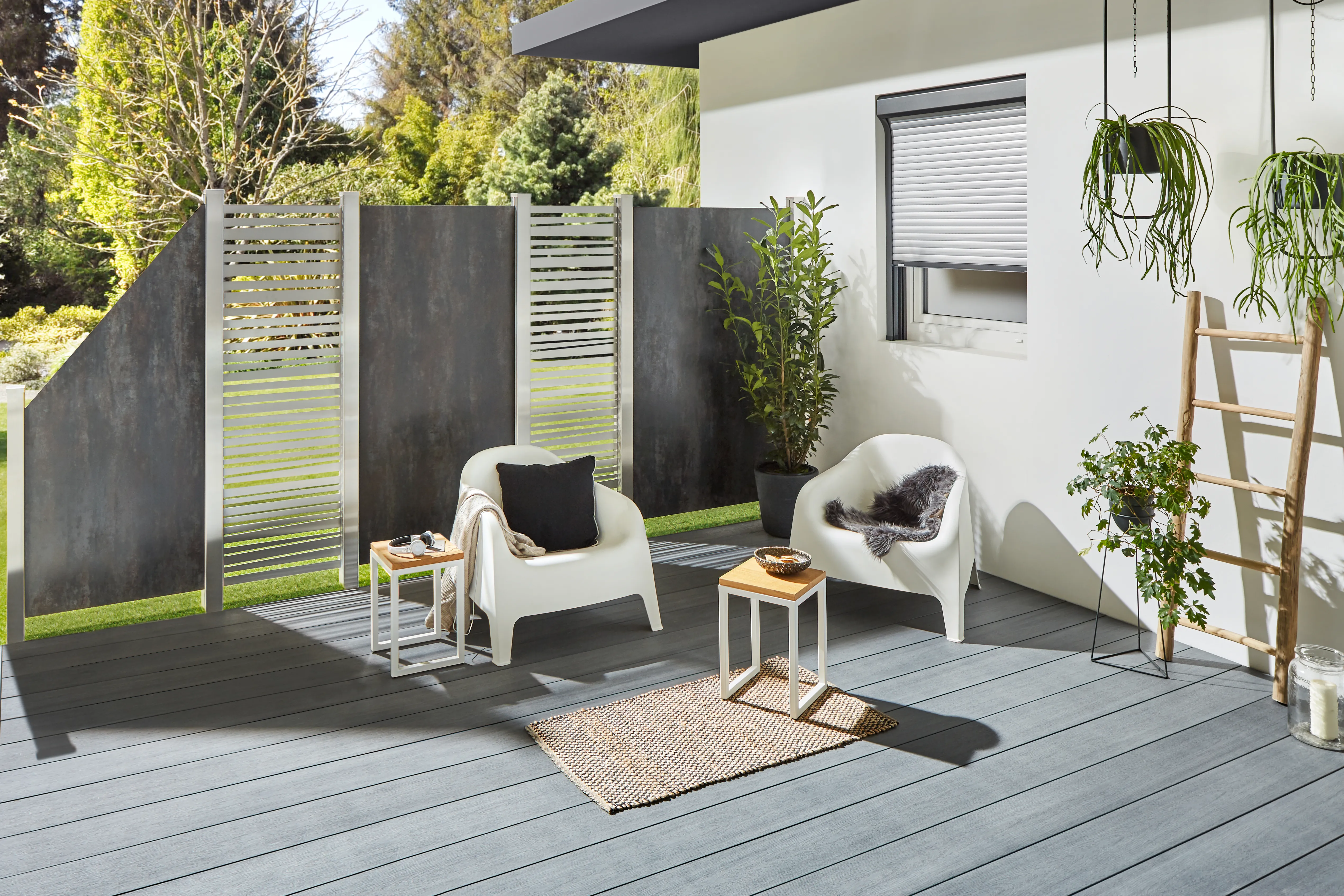 Sichtblende System Gitter Linea 60x180cm