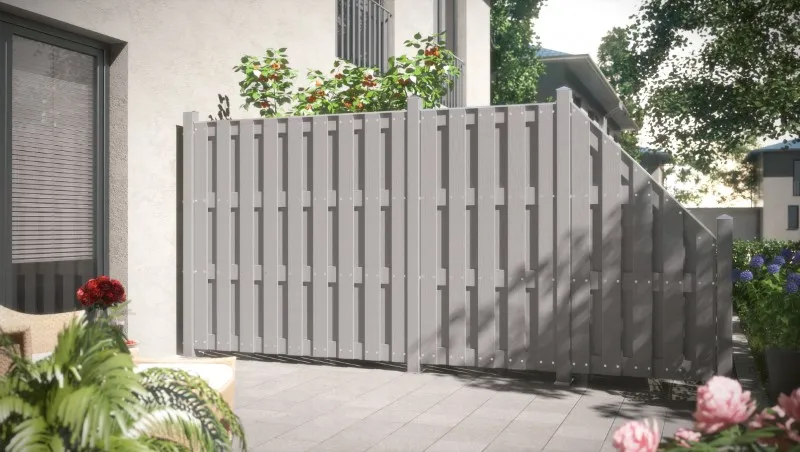 Sichtblende Jumbo WPC 74 x 179/90 cm