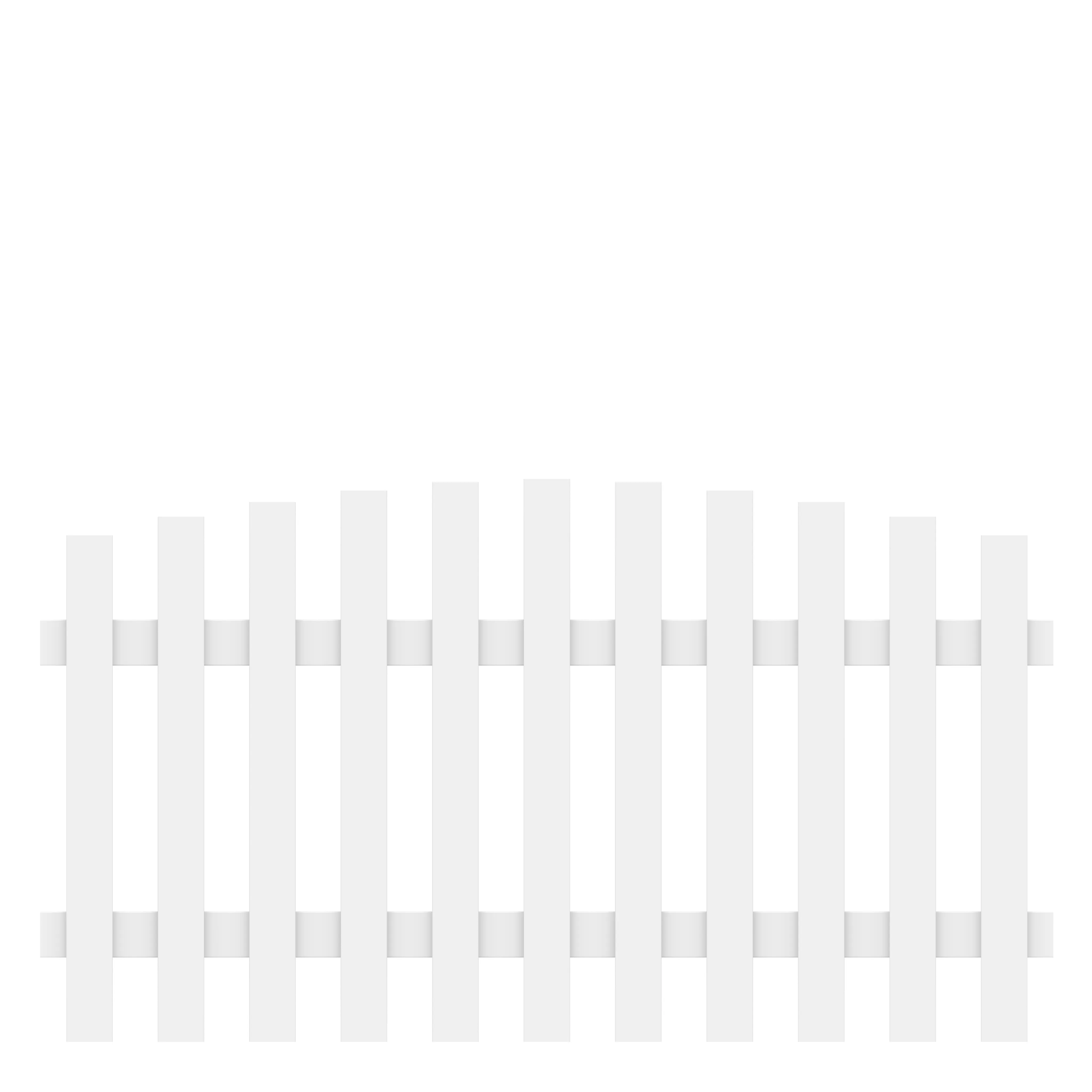 Vorgartenzaun Longlife Cara XL wei&szlig;