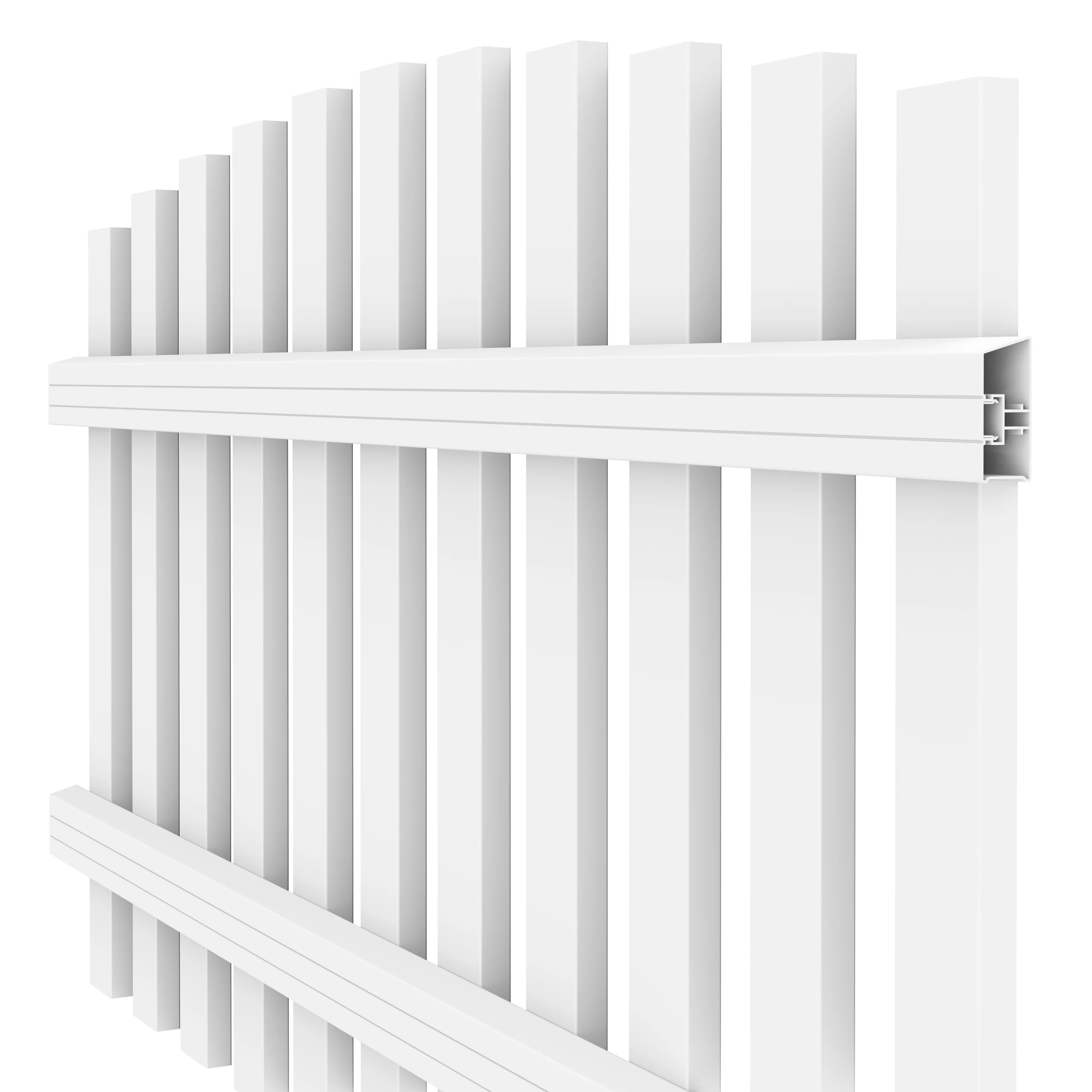 Vorgartenzaun Longlife Cara XL wei&szlig;