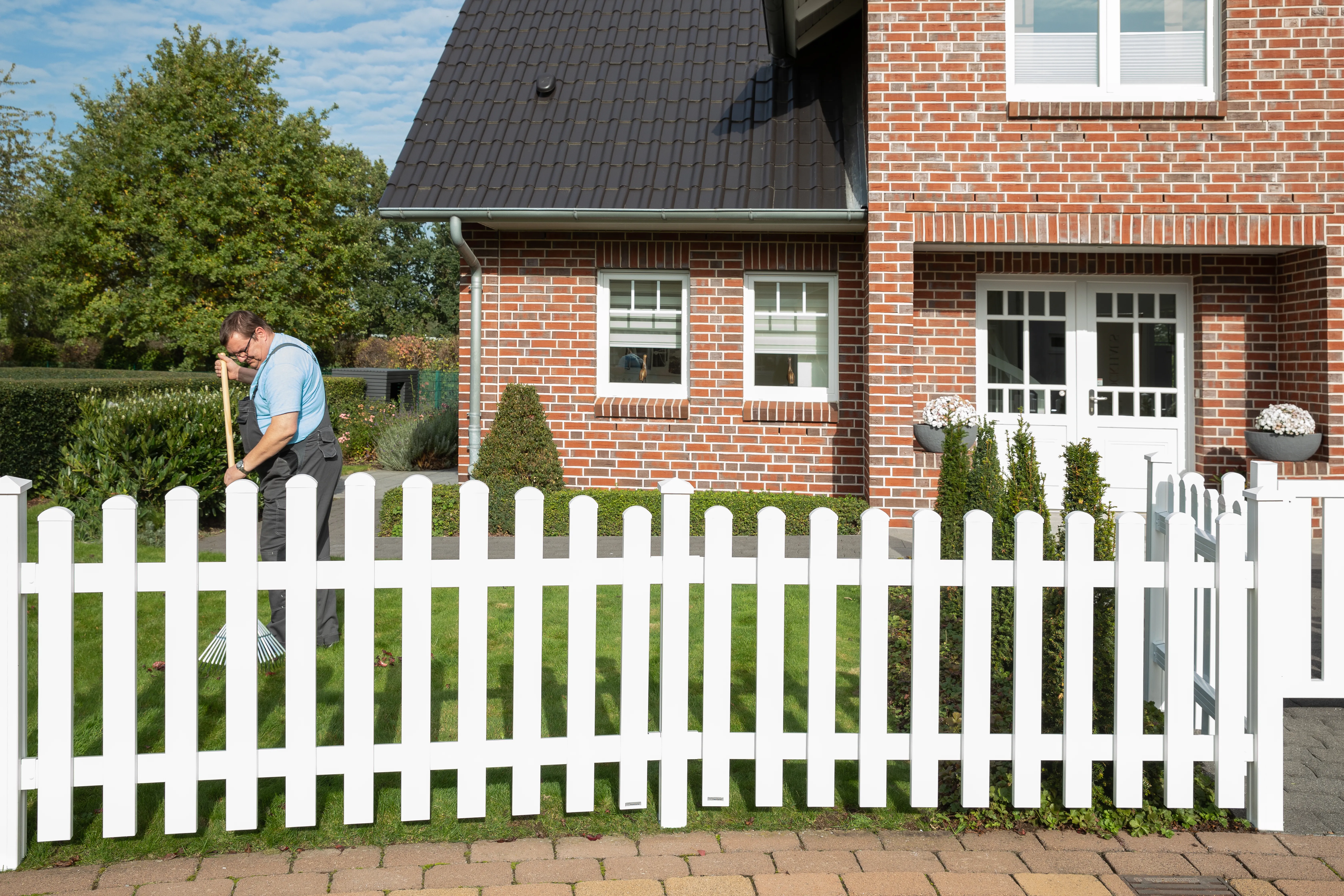 Vorgartenzaun Longlife Cara XL wei&szlig;