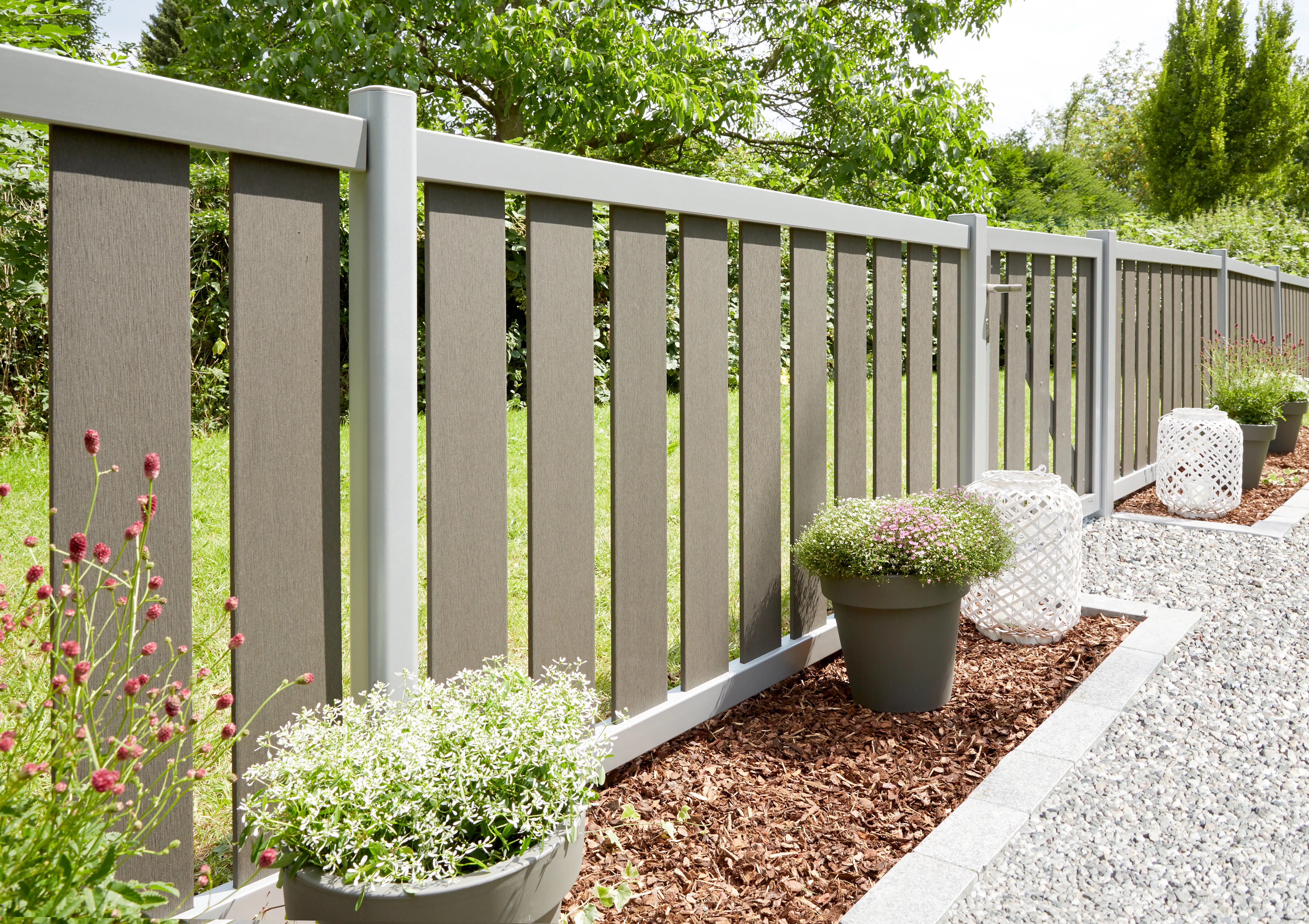Vorgartenzaun Raja WPC Alu XL  180x95 cm