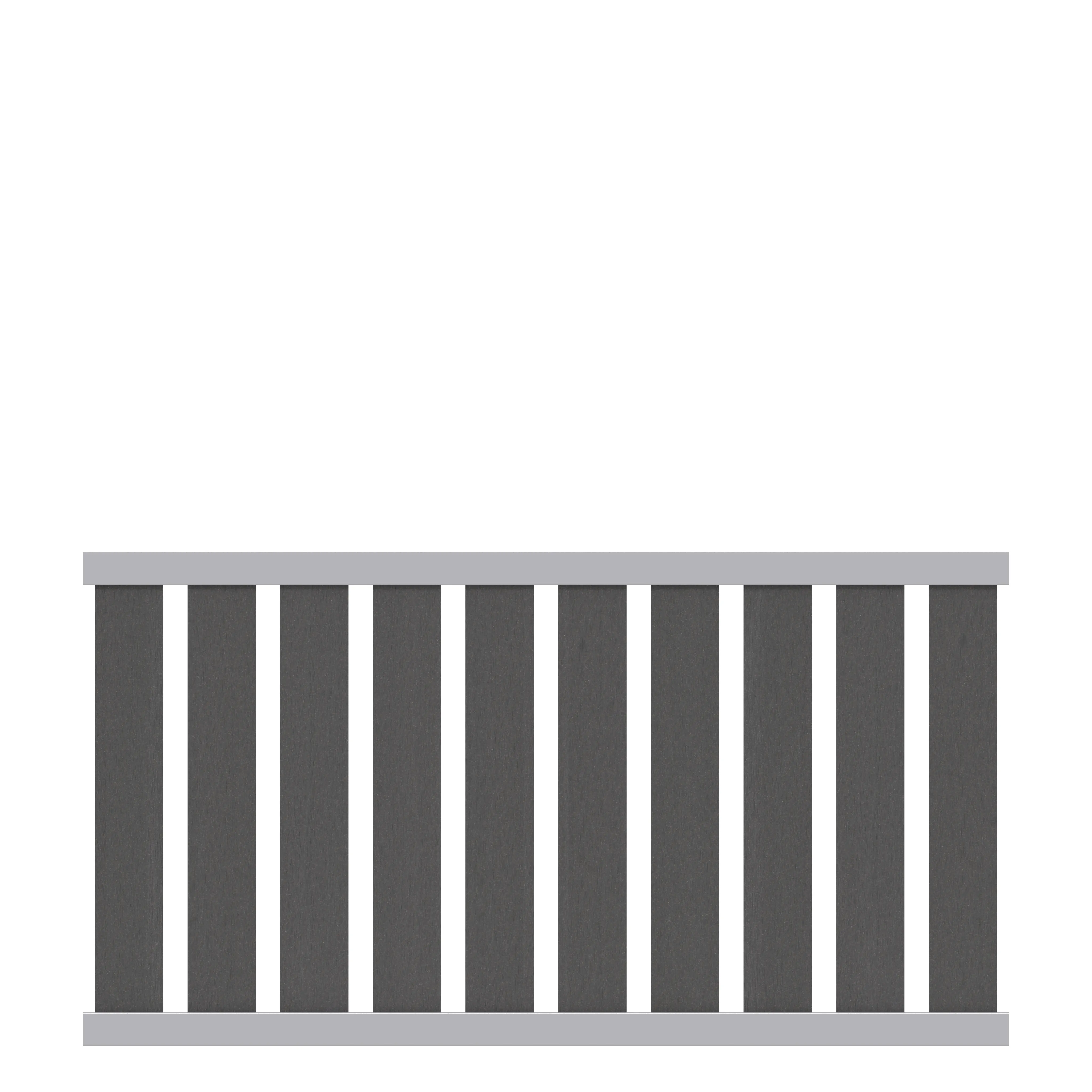Vorgartenzaun Raja WPC Alu XL  180x95 cm