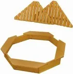 Sandkasten Abdeckung 2-teilig 150x150cm