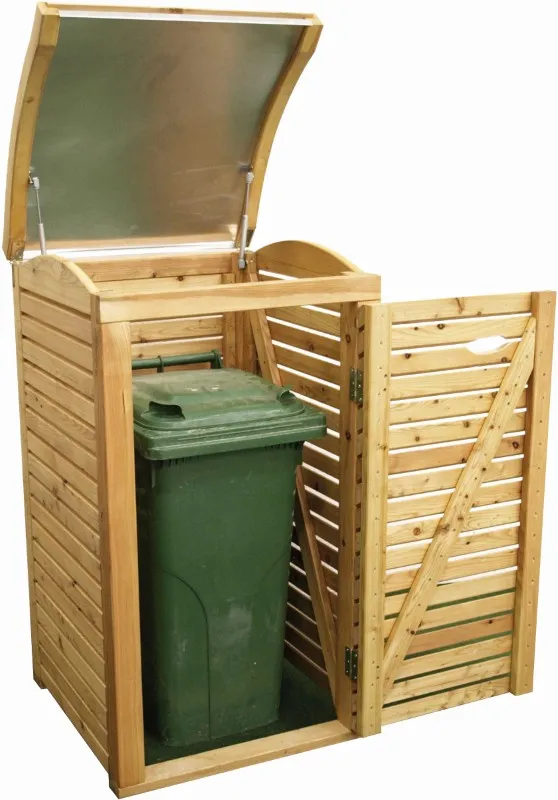 M&uuml;lltonnenbox           80x90x130/137 cm