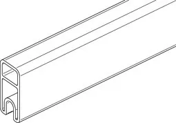 Abschlussprofil Alu grau