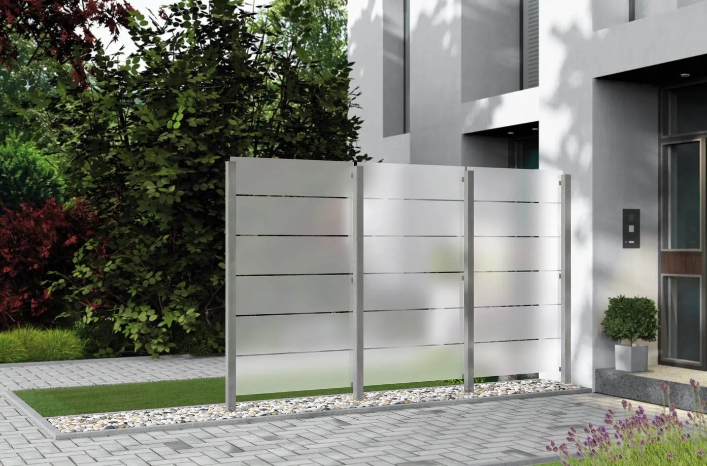 Glaselement ESG mit Siebdr.103x180/120cm