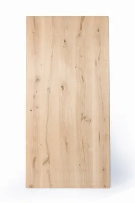 80 mm Tischplatte Eiche, gerade Kante