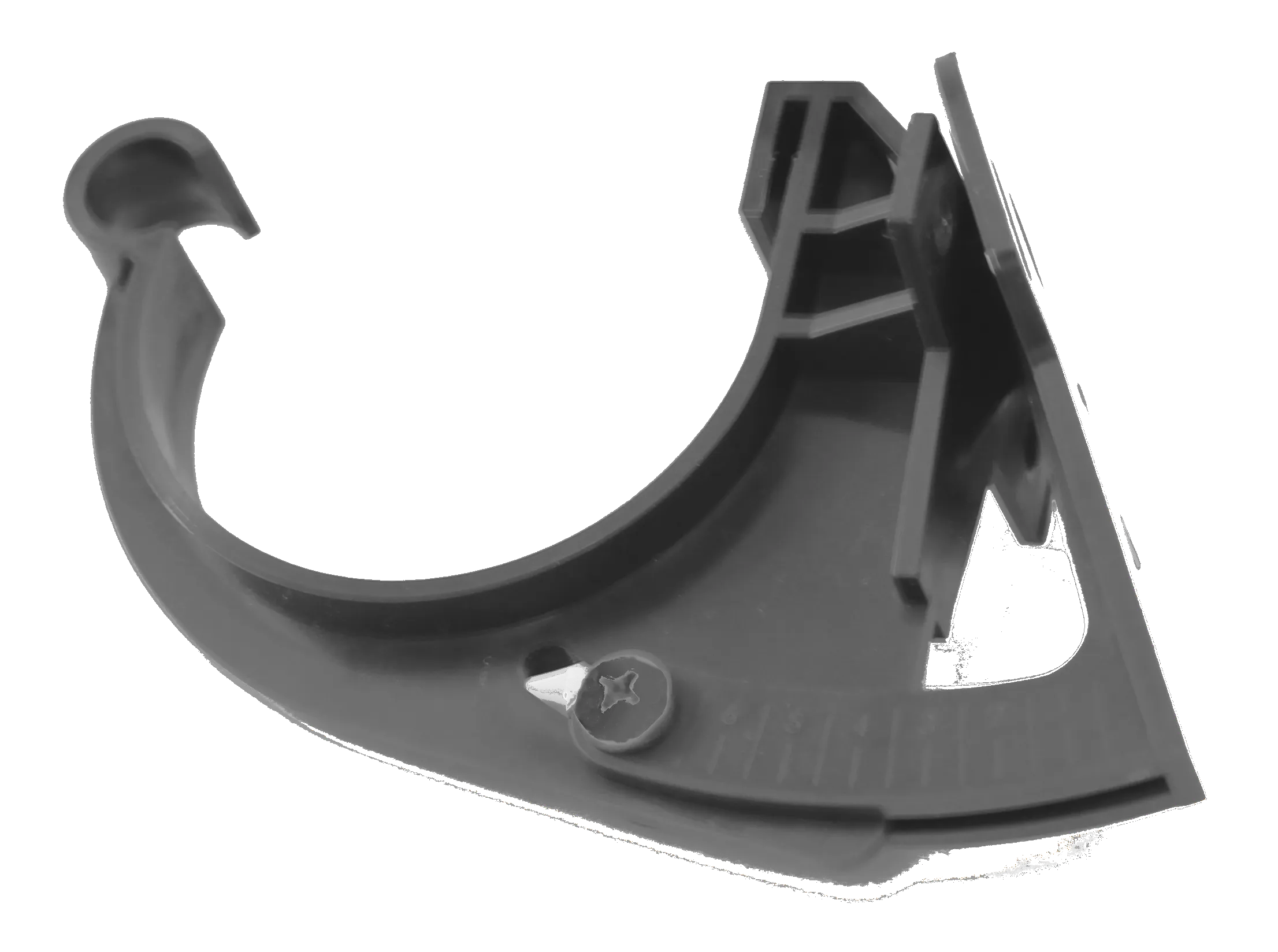 Halbrund-Dachrinnenset, Pult-/Flachdach