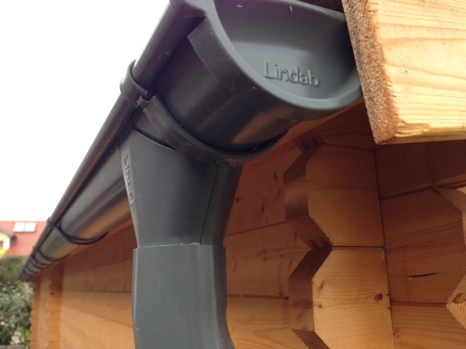 Halbrund-Dachrinnenset, Pult-/Flachdach